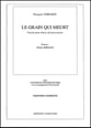 Le grain qui meurt SATB Vocal Score cover